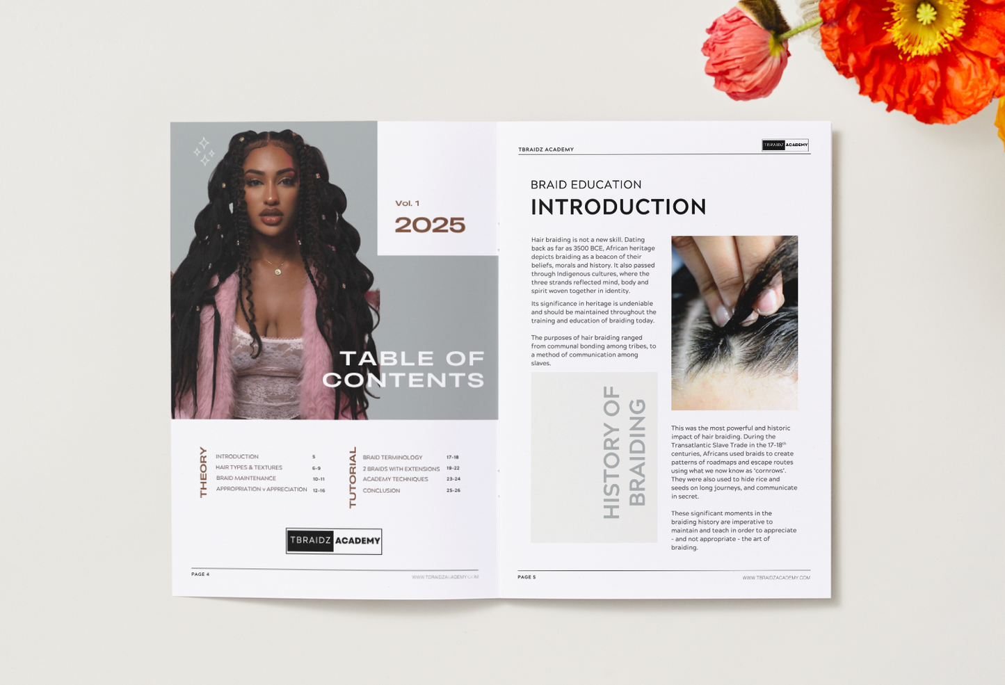 TBraidz Academy ONLINE E-BOOK | Hair Braiding Manual | Theory and Practical Components to Achieving a Dutch Braid Style.